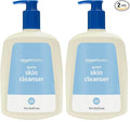 Amazon Basics Daily Facial Cleanser For Gentle Skin, Unscented, 16 Fl Oz (Pack of 2)