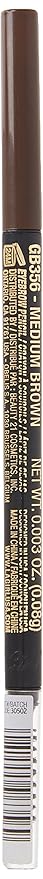 L.A. Girl Shady Slim Brow Pencil, Medium Brown GB356 (Pack of 3)