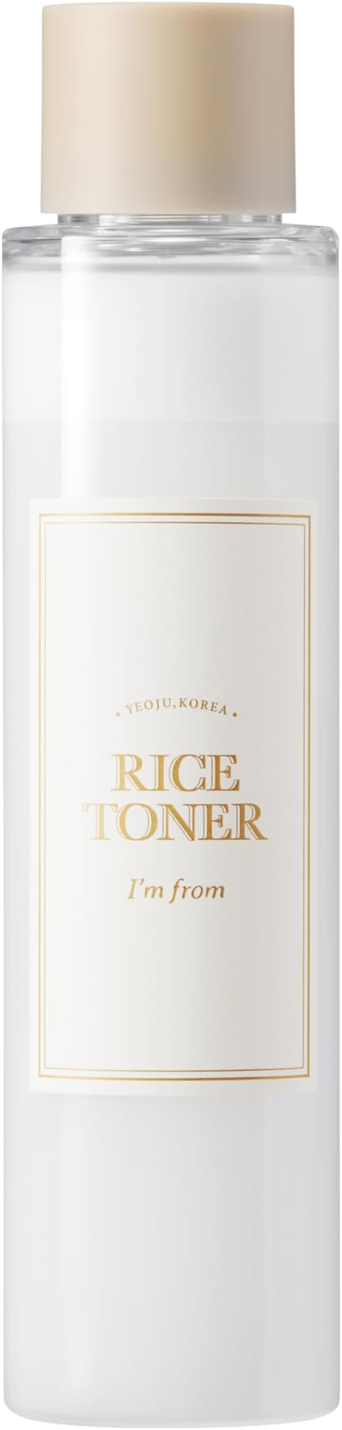 I'm from Rice Toner for Sensitive Skin, Rice Extract from Korea, Glow Essence with Niacinamide, Hydrating, Vegan, Alcohol Free, Fragrance Free, Peta Approved, K Beauty Toner, 5.07 Fl Oz