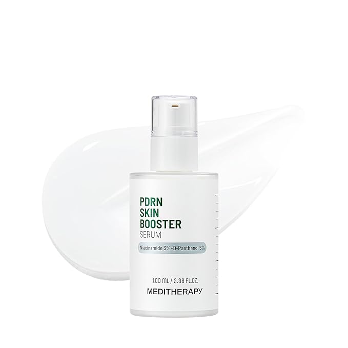 Meditherapy PDRN Skin Booster Serum – Centella PDRN & D-Panthenol for Redness Relief and Rejuvenation, Gentle Cica Facial Serum for Sensitive Care, Korean Skin Care, 100 ml (3.38 fl.oz)