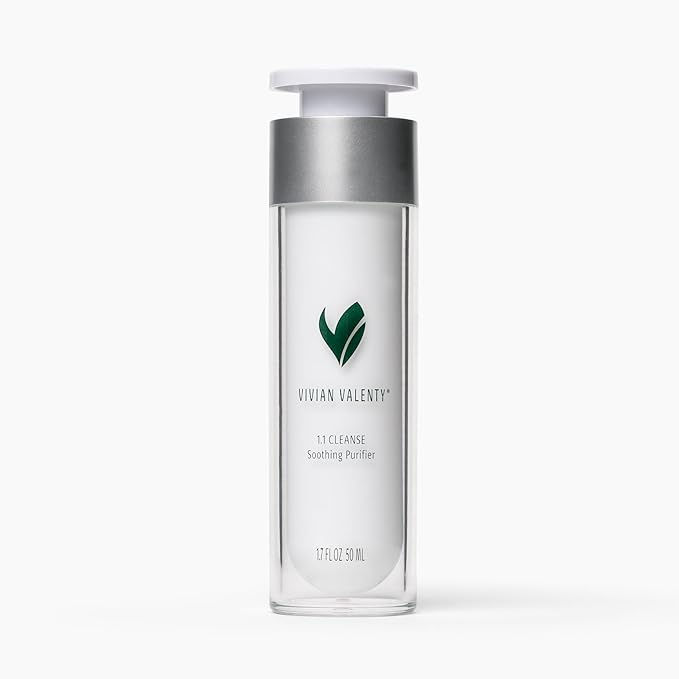 Vivian Valenty Skincare 1.1 Cleanse - Soothing Purifier – Gentle Hydrating Facial Cleanser with Colloidal Oatmeal & Aloe for All Skin Types