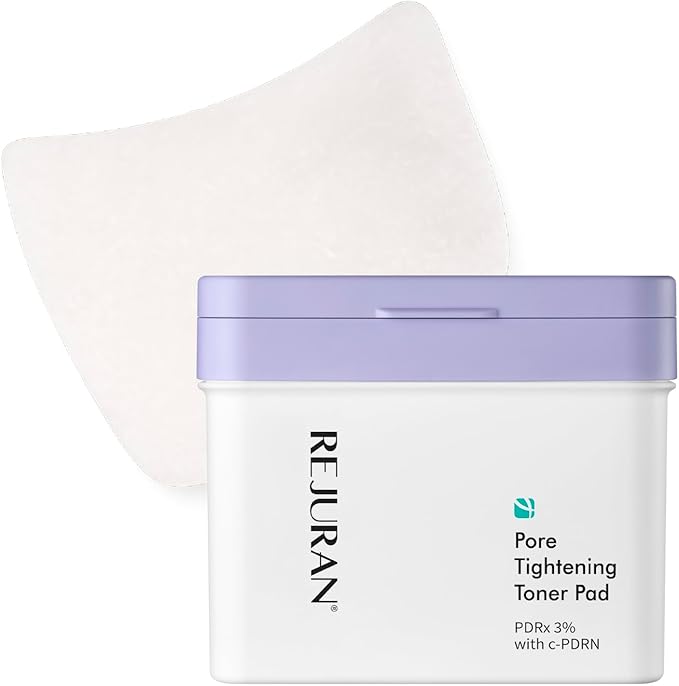 REJURAN® Pore Tightening Toner Pad, PDRx® 3% with DOT™ c-PDRN – Exfoliating Pads with AHA BHA PHA for Daily Pore Cleansing, Oil-Moisture Balance & Cooling Care, Smoother-Looking Skin, Korean Skincare