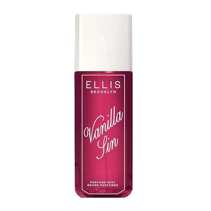 Ellis Brooklyn VANILLA SIN Perfume Mist, Gourmand Scent with Black Cherry, Freesia & Bourbon Vanilla, Vegan, Cruelty-Free, Sustainable Ingredients, Made in USA, 240ml/8.1 fl oz
