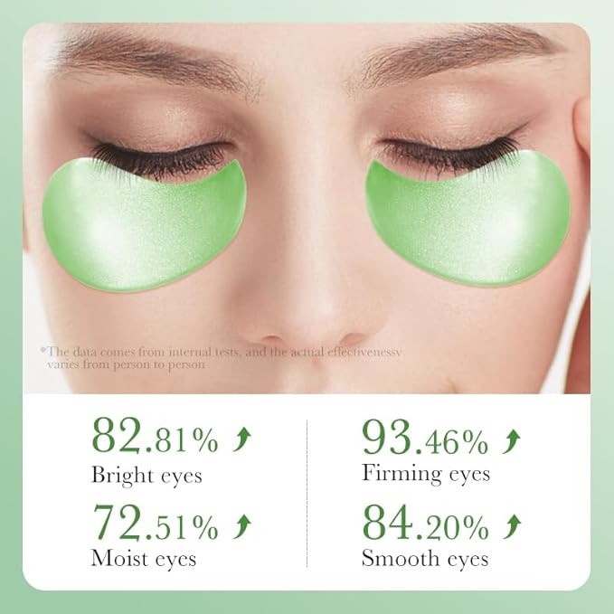 Aero Zen Aloe Vera Eye Mask- 60 PCS Aloe Vera Under Eye Patches-Under Eye Patches for Dark Circles,Eye Puffiness & Dark Circles Treatment,Reduces Wrinkles & Fine Lines,Improves & Firms Eye Skin