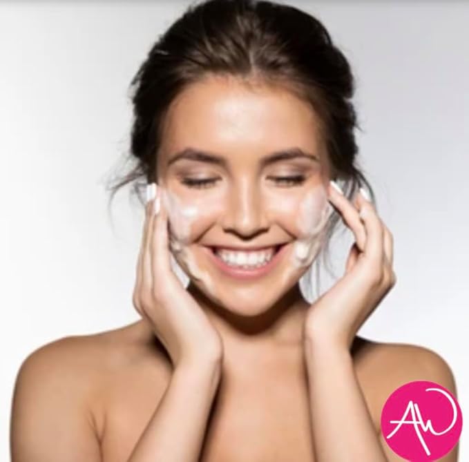 Facial Cleansing Scrub - All Natural Gentle Daily Exfoliating Facial Scrub Unclogs Pores, Clears Blackheads & Acne - Leaves skin glowing - Super Hydrating Scrub won't damage your skin 16oz