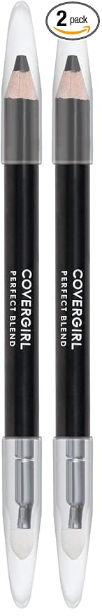 COVERGIRL Perfect Blend Eyeliner Pencil, Basic Black, Eyeliner Pencil with Blending Tip For Precise or Smudged Look, 1 Count (Pack of 2)