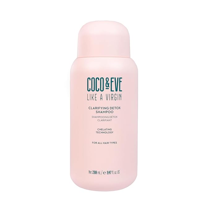 Coco and Eve Clarifying Detox Shampoo. Remove Hard Water & Product Build Up. With Hibiscus Cider Vinegar to Detox Scalp. Color Safe & Non-Stripping. (280 ml)
