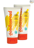 SPF 30 Mineral Sunscreen 2-Pack – No White Cast, Reef-Safe, Non-Nano Zinc, Water Resistant, Face & Body – Goodspread