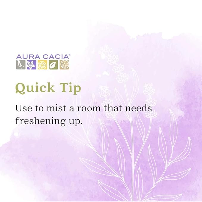 Aura Cacia Relaxing Lavender Aromatherapy Mist,4-Ounce,Lavender Pure Essential Oils,Sweet & Floral Aroma,(Pack of 2)