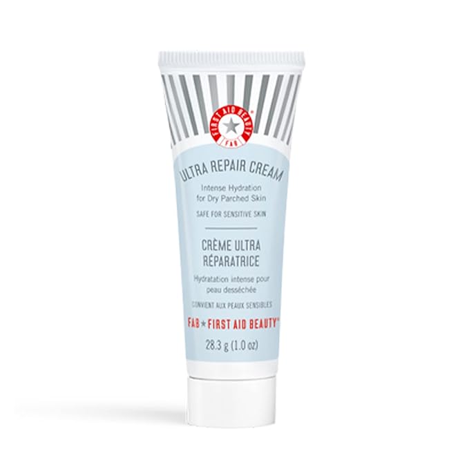 First Aid Beauty - Ultra Repair Cream - Intense Hydration Face & Body Moisturizer - Whipped Colloidal Oatmeal Clinically Proven to Strengthen Skin Barrier in 7 Days - Helps Relieve Eczema, 1 oz
