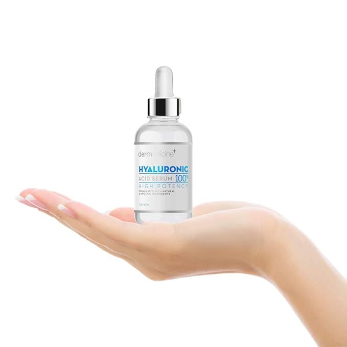 Hyaluronic Acid Serum for Face 2 Pack, Pure 1% HA Anti Aging Serum 2 oz Each, Hydrating, Helps Reduce Appearance of Fine Lines, Made in USA, Dermedicine