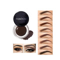 VERONNI Eyebrow Cream,Brow Color Long Lasting Waterproof Eyebrow Pomade Gel,Eyebrows Enhancers Soft Smooth Eye Makeup 0.75oz (#05 Ebony)