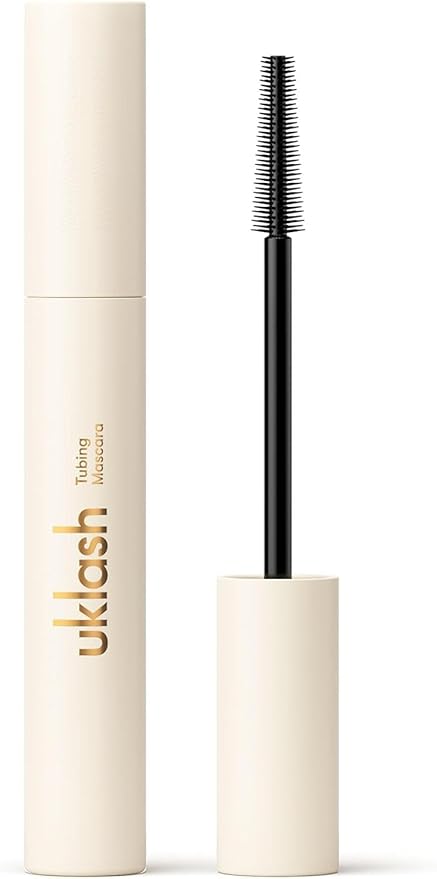 UKLASH Tubing Mascara - Waterproof and Smudge-Free Formula for Longer-Looking and Volumised Lashes - Gentle Removal for Damage-Free Lashes - Americano Black or Brown Shades, 0.24 oz