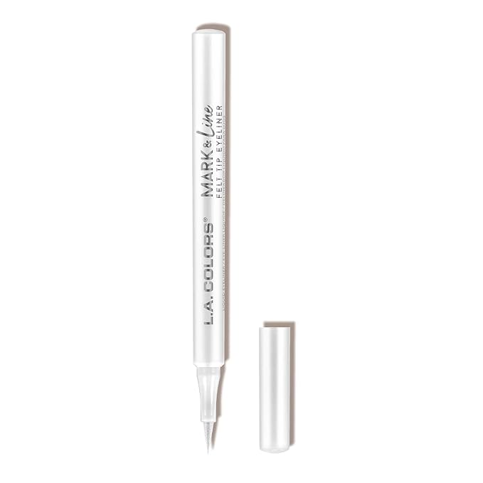 L.A. COLORS Mark & Line Felt Tip Eyeliner, Snow White CLE829