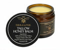 Terra Lotus - Organic Grass-Fed Beef Tallow Balm with Raw Honey - Moisturizing Cream for Soft, Smooth Skin - Handmade All-Natural Moisturizer (2 Oz, Vanilla)
