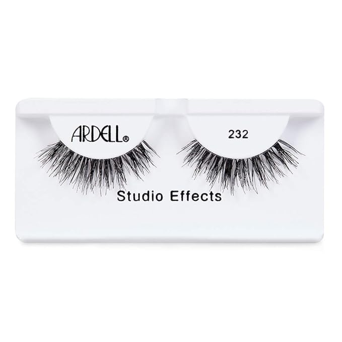 Ardell Studio Effects False Eyelashes 232 - Dramatic Volume Lash Strips, Perfect Lashes for Special Occasions and Everyday Glam, 4 Pack
