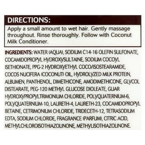 Equate Coconut Milk Moisturizing Nourishing Daily Shampoo, Strengthens hair, leaving it glowing, 33.8 fl oz Bottle