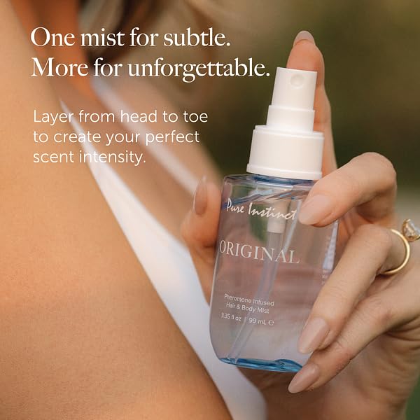 Pure Instinct ORIGINAL - Pheromone Hair & Body Mist - Burst of Fresh Fragrance Spray for Women - Everyday Wear Perfume Mist