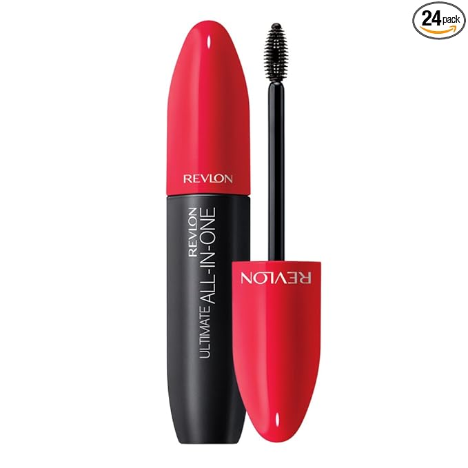 Revlon Mascara, All-in-One Eye Makeup, Volumizing & Lifting Mascara, No Clump, Smudge Proof, Flake Proof, 501 Blackest Black, 0.28 Fl Oz