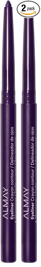Almay All-Day Eyeliner Pencil, Hypoallergenic, Cruelty-Free, Smudge-Proof, Ophthalmologist Tested, Long Wearing and Water Resistant, Black Amethyst, 0.01 oz (Pack of 2)