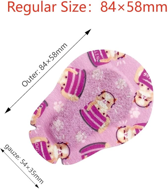Adhesive Eye Patches for Kids with Lazy Eye, 30+3 Bonus Patches, Adhesive Bandages for Amblyopia 5 Fun Girls Designs (Regular Size)