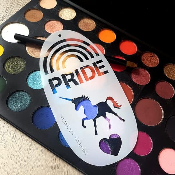 Stencil1 - Pride Makeup Stencil Durable Quality Reusable Stencils for Costumes, Dress Up, Halloween, Cosplay, Face Painting, Raves, Festivals