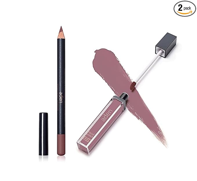 Lipstick for Women & Lip Liner Pencil – Liquid Matte Lipstick Long Lasting – Lip Combo Sets with Lip Stain Long Lasting Waterproof & lip liner stain – Lip Kit Pigmented-Non Smudge-Made in Italy 05