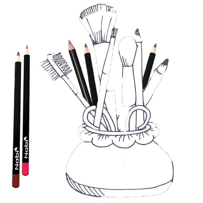 Nabi Lip Liner Pencil Set - 54 Pcs Lip Pencil Bulk Pack | Long Lasting Lip Liner for Women | Assorted Colors Makeup Lip Liners | Professional Quality