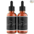 Rennora Hair Growth Serum with Organic Herbs and Natural Vitamins, Peppermint Oil, Stinging Nettle, and Rosemary Oil, No Chemicals, Formulated for Hair Regrowth (2 Pack - 60 Day Supply)