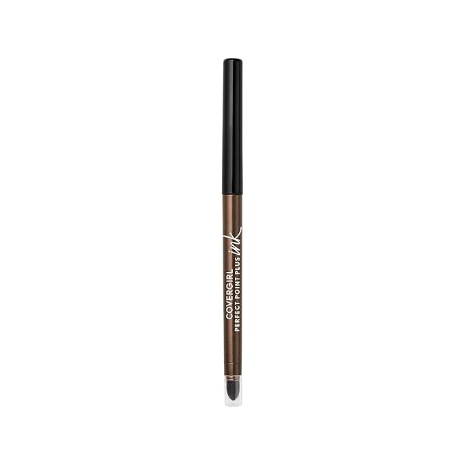 COVERGIRL Perfect Point Plus Ink Gel Eye Pencil, Pigmented, Long-Wearing, Vegan Formula, Bronze Glow 285, 0.01oz
