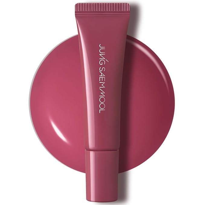JUNG SAEM MOOL LIP-PRESSION Metal Serum Gloss | Hydrating Tinted Lip Balm with a Hygiene Precision Metal Applicator & Serum Infused Ingredients, Korean Lip Plumper Gloss (Berry Moon)