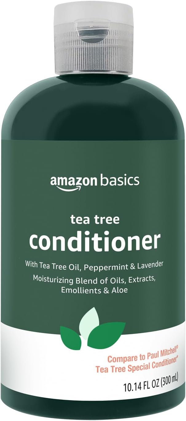 Amazon Basics Tea Tree Conditioner with Peppermint and Lavender, 10.14 Fl Oz, Pack of 1