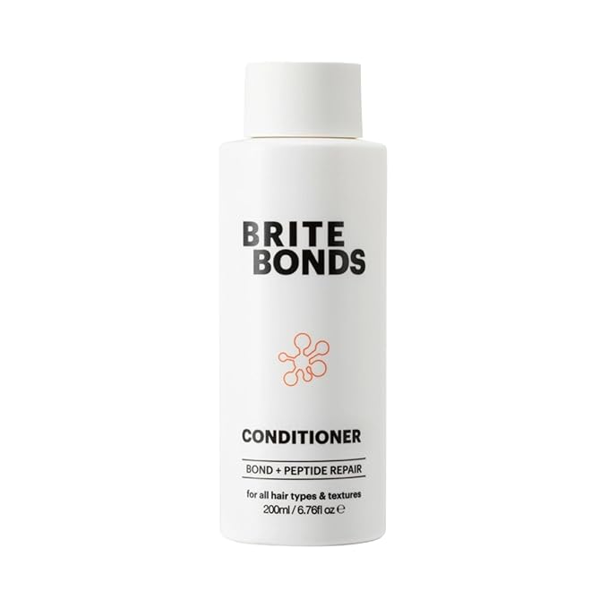 Brite Bonds Repair Conditioner with Peptides - Reverse All Types of Hair Damage & Enhance Shine with Nourishing Oils - Vegan Cruelty-Free Salon Grade - Pairs with Bonds Shampoo (6.76 Fl Oz)