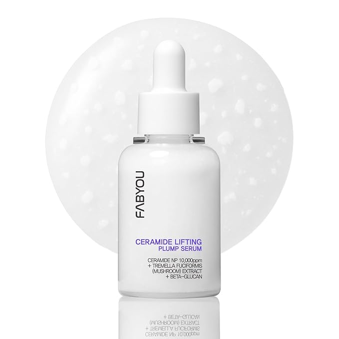 Ceramide Plumping Serum for Face 1.01 fl oz - Anti-Aging, Wrinkle Care with Volufiline & Bakuchiol, Glass Skin korean Skincare for Firming, Barrier Repair & Hydrating