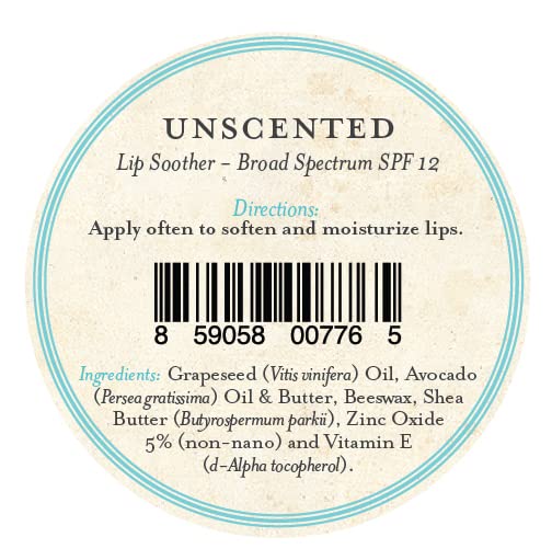 Three Sisters Apothecary Lip Soothers (Unscented)
