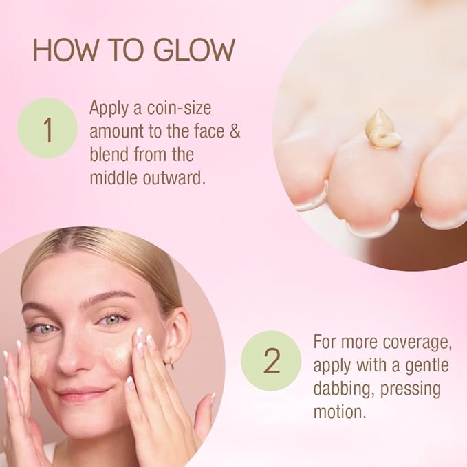 Pixi H2O SkinTint | Tinted Face Gel Moisturizer | Lightweight Hydrating Coverage with Hyaluronic Acid | Evens Skin Tone & Reduces Redness | Oil-Free Dewy Finish | Warm | 1.2 fl oz