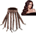Heatless Curling Rod Headband,2026 New Upgraded Eight Claw Design Heatless Curler with Removable & Adjustable Heatless Curls (Brown)