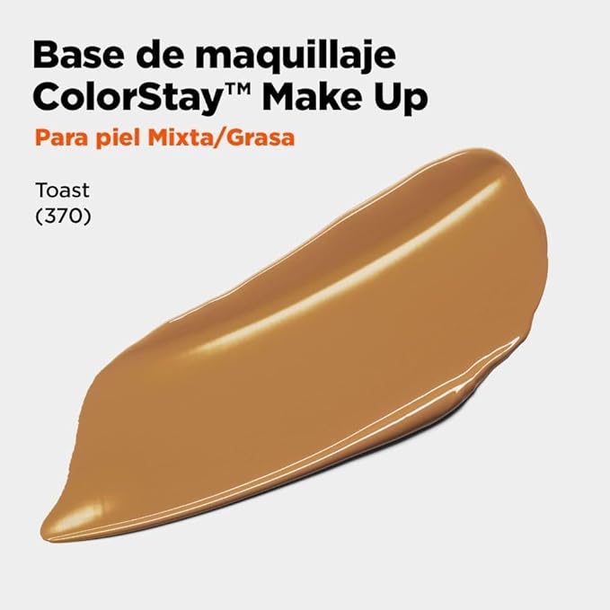 Revlon Colorstay SPF 15 Makeup Foundation for Combination/Oily Skin, Toast, 1 Fl Oz