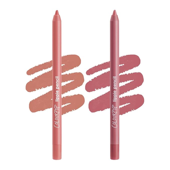 ColourPop Everyday Lippie Lip Pencil Kit - High-Pigment, Long-Lasting & Sharpenable Lip Liner with High-Impact Color - Includes Shades Oh Snap + Good N Plenty (2 Count)