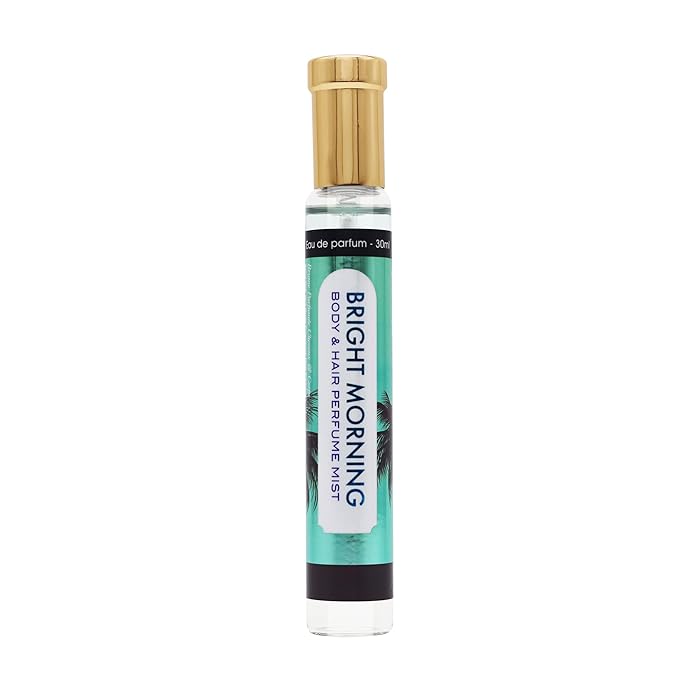 Esha Body & Hair Perfume Mist - Eau de Parfum for Women - Infused with Betaine - Zesty Tangerine, Lemon, Bergamot - (BRIGHT MORNING)