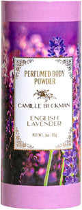 English Lavender Scented Talc-Free Body Powder, Perfumed Dusting Powder, Camille Beckman, 3 Ounce