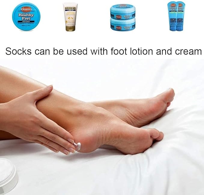 3 Pairs Moisturizing Socks,Soft Ventilate Gel Heel Socks Open Toe Socks for Dry Hard Cracked Skin Moisturizing Day Night Care Skin (Black, One Size)