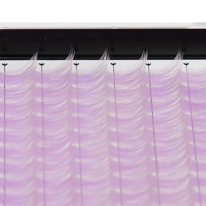 →VAYATOR Wide Stem With Various Colored False Eyelashes D Curl Eyelash String 10-20mm Choose Professional Makeup Personal Eyelash String Grafted Eyelash Extension Cluster（L.P -10-12-14-16mm Mixed）