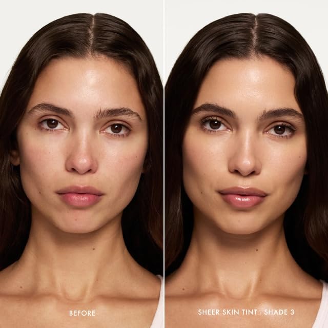 Summer Fridays Sheer Skin Tint with Hyaluronic Acid, Helps Diminish Uneven Complexion, Buildable Coverage, Shade 3, Golden Undertones (1 Fl Oz)