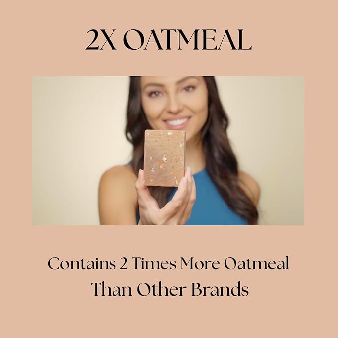 Aspen Kay Naturals Goats Milk, Honey & Oatmeal Soap Bar – with Organic Raw Honey, Goats Milk, Rolled Oats & Shea Butter - Exfoliating Soap – For All Skin Types - Handmade in Florida. (2 pack)