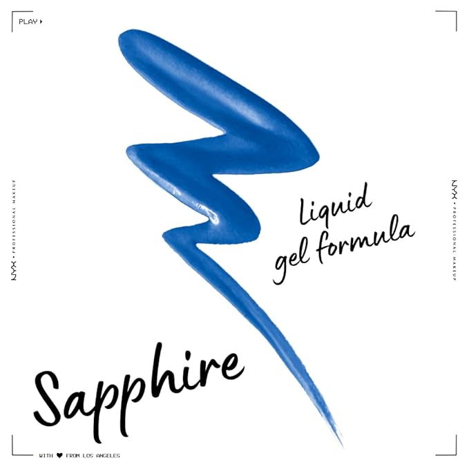 NYX PROFESSIONAL MAKEUP Epic Wear Liquid Liner, Long-Lasting Waterproof Eyeliner - Sapphire (Pack of 2)