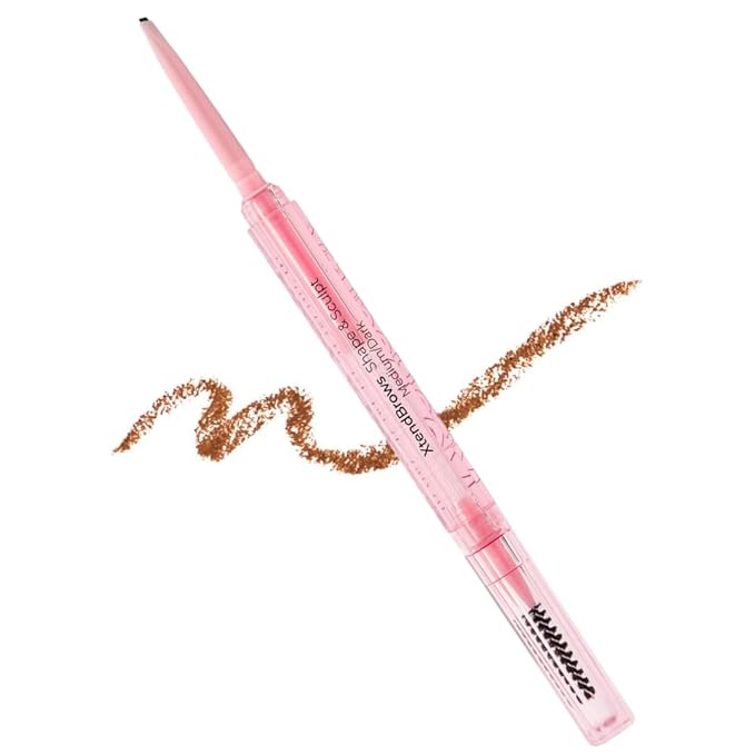 MCoBeauty XtendBrows Shape & Sculpt Brow Pencil - Light To Medium - Natural Look Eyebrow Filler Pen with Triangle Tip & Spoolie - Long-Wearing Definer for Fuller Natural Brows - Vegan & Cruelty Free