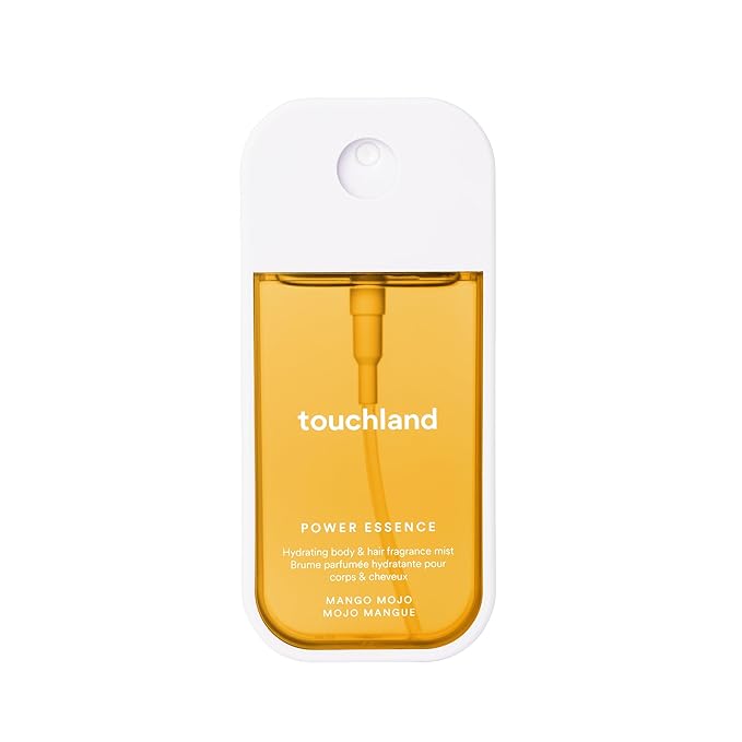 Touchland Hydrating Body & Hair Fragrance Mist – Mango Mojo – 2 FL OZ Travel Size Perfume Spray – Notes of Mango Juice, Dewy Strawberry, and Wild Honeysuckle
