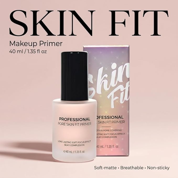 PRETTYSKIN Skin Fit Makeup Primer - Lightweight Hydrating Face Primer with Glycerin - Helps Blur the Look of Pores - Makeup Grip Base (Skin Fit Primer)