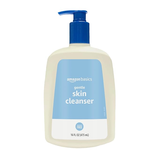 Amazon Basics Daily Facial Cleanser, Face Wash, Fragrance Free, For Gentle Skin, Unscented, 16 fl oz
